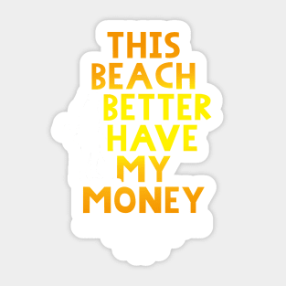 Beach metal detecting t-shirt Sticker